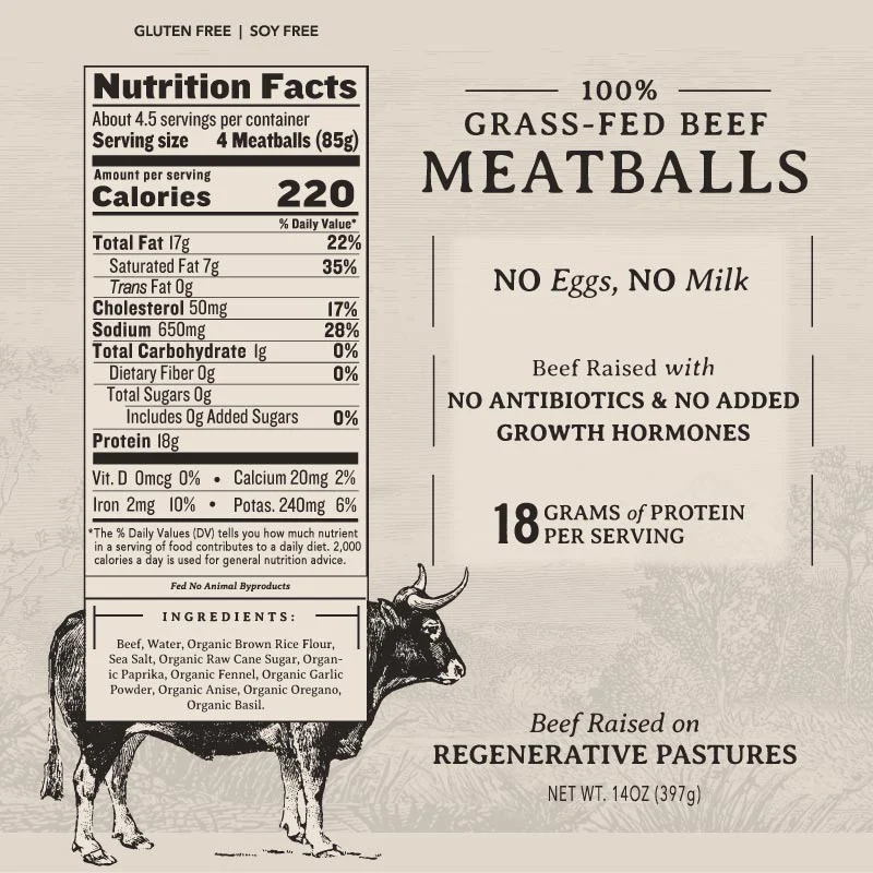 Grass Fed Beef Italian Style Meatballs - Image 3