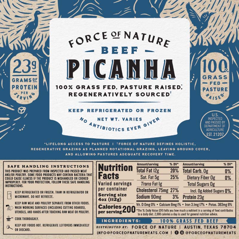 Grass Fed Beef Picanha Steak - Image 5