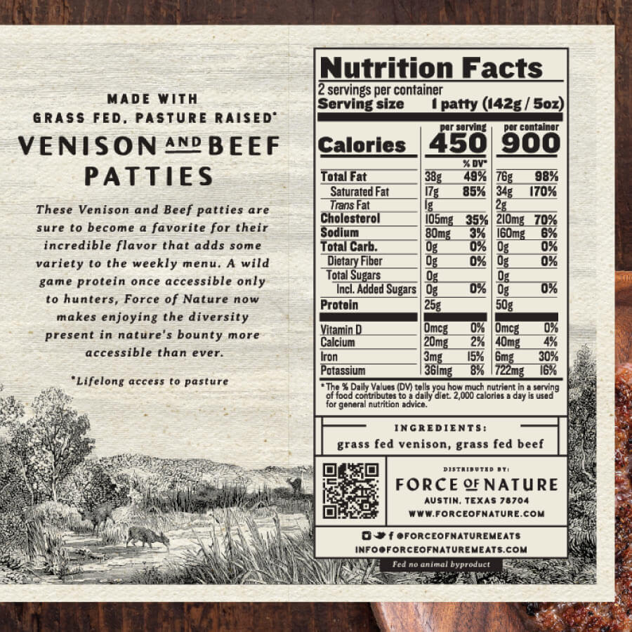 Grass Fed Venison and Beef Burger Patties - Image 4
