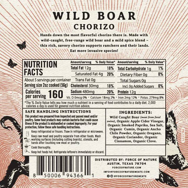 Free Range Wild Boar Chorizo Sausage - Image 4